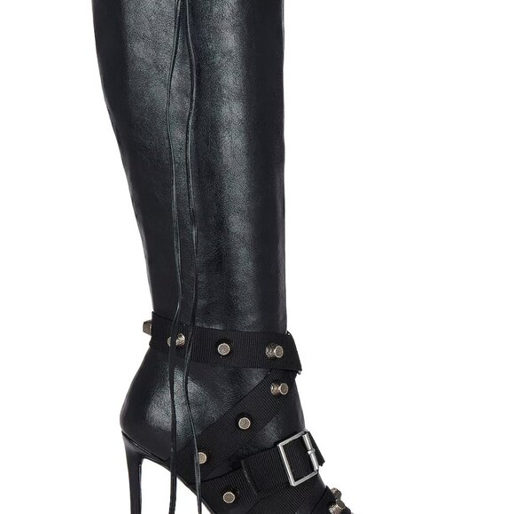 Steve Madden Shoes - Steve Madden “Fink” Knee-High Boots – Vegan Leather, Size 6